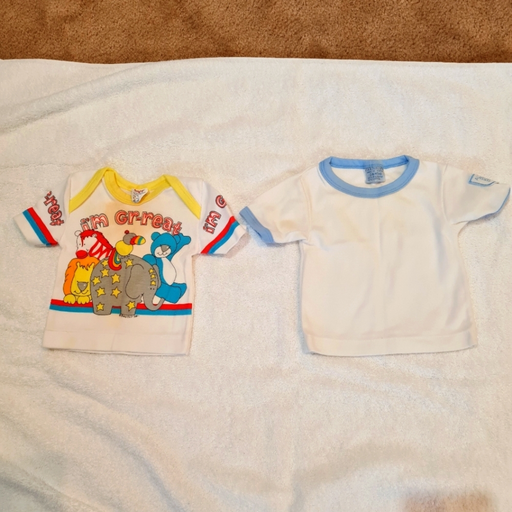 5/$20. Two baby boy's shirts sz 0-6